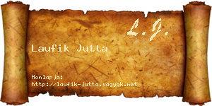 Laufik Jutta névjegykártya